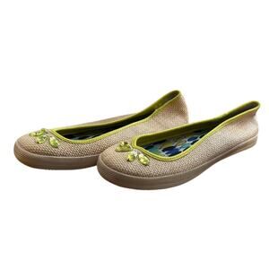 Nanette Lapore for Keds with Chartreuse Jewel‎ Detail sz 8